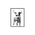 Picture of Ink Bull  _GroupedProduct_Rectangle_Portrait_Canvas_Framed_