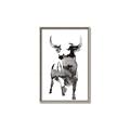 Picture of Ink Bull  _GroupedProduct_Rectangle_Portrait_Canvas_Framed_
