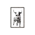 Picture of Ink Bull  _GroupedProduct_Rectangle_Portrait_Canvas_Framed_