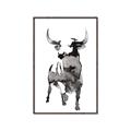 Picture of Ink Bull  _GroupedProduct_Rectangle_Portrait_Canvas_Framed_
