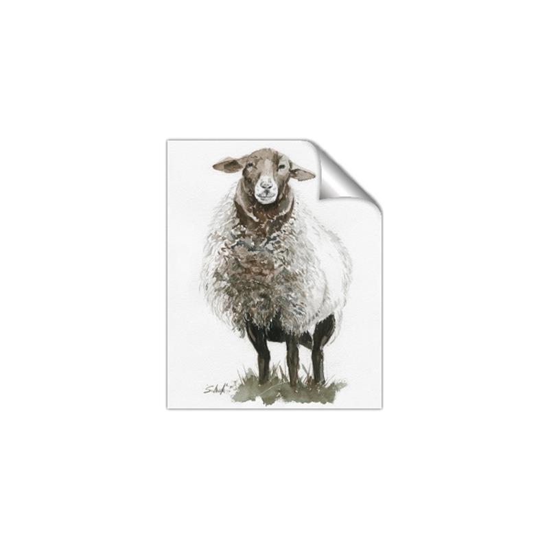 Picture of Watercolour Sheep  _GroupedProduct_Rectangle_Portrait_Unframed_Print_Only_