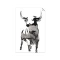 Picture of Ink Bull  _GroupedProduct_Rectangle_Portrait_Unframed_Print_Only_