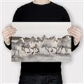 Picture of Horses Running in Water _GroupedProduct_Rectangle_Landscape_Photography _GroupedProduct_Rectangle_Landscape_Canvas_
