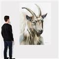 Picture of Watercolour Ram  _GroupedProduct_Rectangle_Portrait_Canvas_