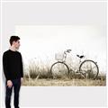 Picture of Leaning Bike  _GroupedProduct_Rectangle_Landscape_Photography _GroupedProduct_Rectangle_Landscape_Canvas_
