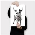 Picture of Ink Bull  _GroupedProduct_Rectangle_Portrait_Canvas_