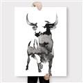 Picture of Ink Bull  _GroupedProduct_Rectangle_Portrait_Canvas_