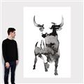 Picture of Ink Bull  _GroupedProduct_Rectangle_Portrait_Canvas_