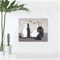 Picture of Black and White Botanical Vases _GroupedProduct_Rectangle_Landscape_Canvas_