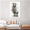 Picture of Watercolour Sheep  _GroupedProduct_Rectangle_Portrait_Canvas_