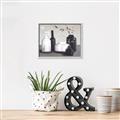 Picture of Black and White Botanical Vases _GroupedProduct_Rectangle_Landscape_Canvas_Framed_