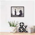 Picture of Black and White Botanical Vases _GroupedProduct_Rectangle_Landscape_Canvas_Framed_