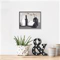 Picture of Black and White Botanical Vases _GroupedProduct_Rectangle_Landscape_Canvas_Framed_