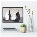 Picture of Black and White Botanical Vases _GroupedProduct_Rectangle_Landscape_Canvas_Framed_