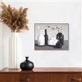 Picture of Black and White Botanical Vases _GroupedProduct_Rectangle_Landscape_Canvas_Framed_