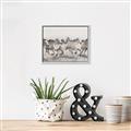 Picture of Horses Running in Water _GroupedProduct_Rectangle_Landscape_Photography _GroupedProduct_Rectangle_Landscape_Canvas_Framed_