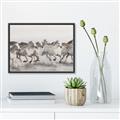 Picture of Horses Running in Water _GroupedProduct_Rectangle_Landscape_Photography _GroupedProduct_Rectangle_Landscape_Canvas_Framed_