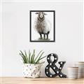 Picture of Watercolour Sheep  _GroupedProduct_Rectangle_Portrait_Canvas_Framed_