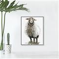 Picture of Watercolour Sheep  _GroupedProduct_Rectangle_Portrait_Canvas_Framed_