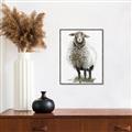 Picture of Watercolour Sheep  _GroupedProduct_Rectangle_Portrait_Canvas_Framed_