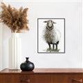 Picture of Watercolour Sheep  _GroupedProduct_Rectangle_Portrait_Canvas_Framed_
