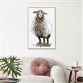 Picture of Watercolour Sheep  _GroupedProduct_Rectangle_Portrait_Canvas_Framed_