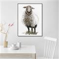 Picture of Watercolour Sheep  _GroupedProduct_Rectangle_Portrait_Canvas_Framed_