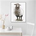 Picture of Watercolour Sheep  _GroupedProduct_Rectangle_Portrait_Canvas_Framed_