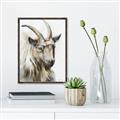 Picture of Watercolour Ram  _GroupedProduct_Rectangle_Portrait_Canvas_Framed_