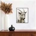 Picture of Watercolour Ram  _GroupedProduct_Rectangle_Portrait_Canvas_Framed_