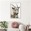 Picture of Watercolour Ram  _GroupedProduct_Rectangle_Portrait_Canvas_Framed_