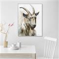 Picture of Watercolour Ram  _GroupedProduct_Rectangle_Portrait_Canvas_Framed_