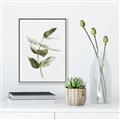 Picture of Green Leaves I  _GroupedProduct_Rectangle_Portrait_Canvas_Framed_