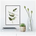 Picture of Green Leaves I  _GroupedProduct_Rectangle_Portrait_Canvas_Framed_