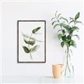 Picture of Green Leaves I  _GroupedProduct_Rectangle_Portrait_Canvas_Framed_
