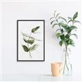 Picture of Green Leaves I  _GroupedProduct_Rectangle_Portrait_Canvas_Framed_