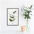 Picture of Green Leaves I  _GroupedProduct_Rectangle_Portrait_Canvas_Framed_