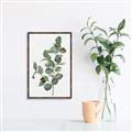 Picture of Green Leaves II  _GroupedProduct_Rectangle_Portrait_Canvas_Framed_