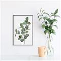 Picture of Green Leaves II  _GroupedProduct_Rectangle_Portrait_Canvas_Framed_