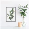 Picture of Green Leaves II  _GroupedProduct_Rectangle_Portrait_Canvas_Framed_