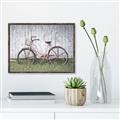 Picture of Pink bike _GroupedProduct_Rectangle_Landscape_Photography _GroupedProduct_Rectangle_Landscape_Canvas_Framed_