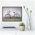 Picture of Pink bike _GroupedProduct_Rectangle_Landscape_Photography _GroupedProduct_Rectangle_Landscape_Canvas_Framed_