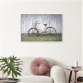 Picture of Pink bike _GroupedProduct_Rectangle_Landscape_Photography _GroupedProduct_Rectangle_Landscape_Canvas_Framed_