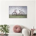 Picture of Pink bike _GroupedProduct_Rectangle_Landscape_Photography _GroupedProduct_Rectangle_Landscape_Canvas_Framed_