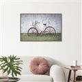 Picture of Pink bike _GroupedProduct_Rectangle_Landscape_Photography _GroupedProduct_Rectangle_Landscape_Canvas_Framed_