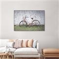 Picture of Pink bike _GroupedProduct_Rectangle_Landscape_Photography _GroupedProduct_Rectangle_Landscape_Canvas_Framed_