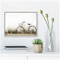Picture of Leaning Bike  _GroupedProduct_Rectangle_Landscape_Photography _GroupedProduct_Rectangle_Landscape_Canvas_Framed_