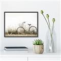 Picture of Leaning Bike  _GroupedProduct_Rectangle_Landscape_Photography _GroupedProduct_Rectangle_Landscape_Canvas_Framed_