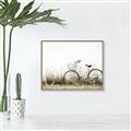 Picture of Leaning Bike  _GroupedProduct_Rectangle_Landscape_Photography _GroupedProduct_Rectangle_Landscape_Canvas_Framed_