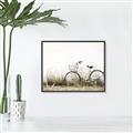 Picture of Leaning Bike  _GroupedProduct_Rectangle_Landscape_Photography _GroupedProduct_Rectangle_Landscape_Canvas_Framed_
